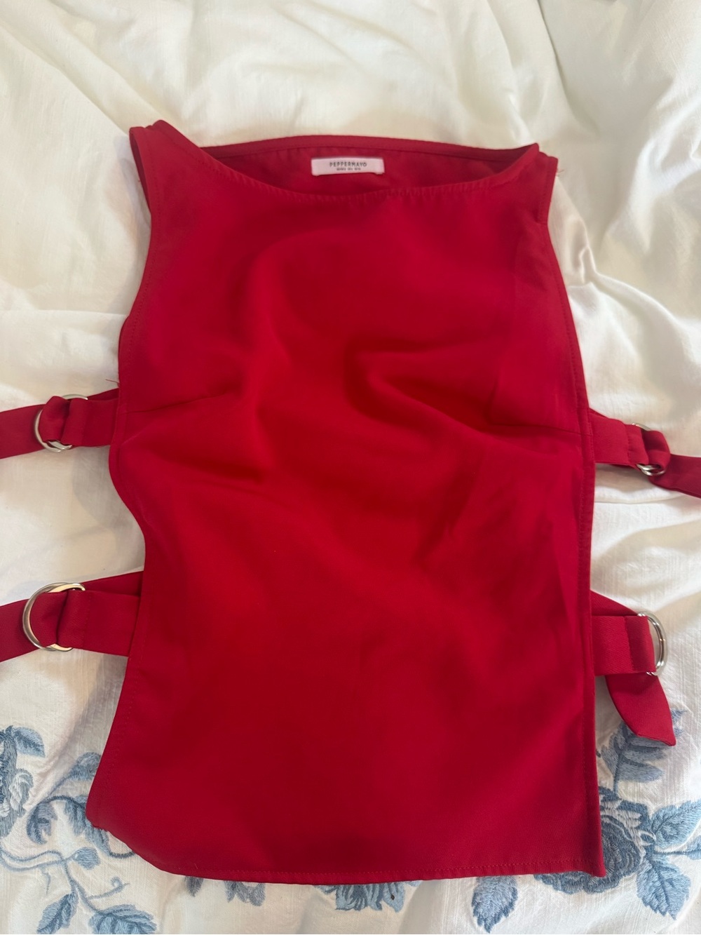 Peppermayo Vibrant Red Dress Top